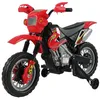 Image de HOMCOM Moto Électrique Enfants 3 à 6 Ans 102x58x66cm Rouge et Noir