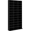 Image de HOMCOM Étagère Rangement CD/DVD Meuble de Rangement pour 1116 CDs 36 Compartiments réglables en Hauteur 102 x 24 x 195 cm (Noir)