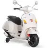 Image de HOMCOM Vespa Scooter Moto Électrique Enfants 6 V 102L x 51l x 76H cm Blanc