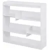 Image de HOMCOM Bibliothèque étagère Meuble de Rangement 90L x 24l x 91H cm Blanc