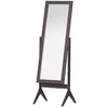 Image de HOMCOM Miroir en Pied Inclinaison Réglable 47L x 46l x 148H cm Café