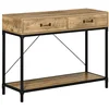 Image de HOMCOM Table Console Industriel 100L x 35l x 76H cm Aspect Bois
