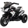 Image de HOMCOM Moto Électrique Enfants 3 Roues 6 V pour 3 à 5 Ans Noir et Blanc