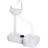 Image de Outsunny Évier à Main Portable Réservoir d'Eau 17L 83 x 50 x 103 cm Gris