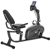 Image de HOMCOM Vélo d'Appartement Semi-Allongé avec Roulettes pour Seniors Noir