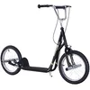 Image de HOMCOM Trottinette Patinette Grandes Roues pneumatiques Ø 41 cm Noir