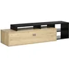 Image de HOMCOM Meuble TV Banc TV Télévision jusqu'à 65 Pouces Style Contemporain
