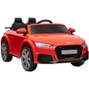 Image de HOMCOM Voiture électrique Enfant véhicule électrique Enfant Audi TT RS 12 V 30 W V. Max. 3 Km/h télécommande 2,4G Effets sonores + Lumineux Rouge