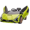 Image de HOMCOM Voiture électrique Enfants de Sport Véhicule électrique Lamborghini Sian 12 V - V. Max. 5 Km/h avec Télécommande 2,4G Effets sonores + Lumineux Vert