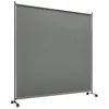 Image de Outsunny Panneau Brise-Vue paravent extérieur sur roulettes - Opaque - autoportant - pour Le Jardin, terrasse, Balcon, Jacuzzi - dim. 183L x 30l x 181H cm - Gris