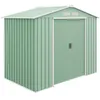 Image de Outsunny Abri de jardin en métal 2,77 m² 213 x 130 x 185 cm Vert Clair