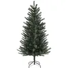 Image de HOMCOM Sapin de Noël Artificiel 180 cm Arbre de Noël avec Support en Acier Pliable, 467 Branches, décoration de Noël Effet réaliste, Vert