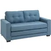 Image de HOMCOM Canapé Convertible 2 Places Canapé-Lit 147,5 x 75 x 85 cm Bleu