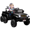 Image de AIYAPLAY Voiture Électrique Enfant 4x4 6 Roues 2 Moteurs 122x62,5x65cm Noir