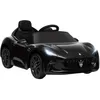 Image de AIYAPLAY Voiture électrique Enfants sous Licence Maserati Gran Turismo Folgore, véhicule électrique 12V avec télécommande 2,4G, phares LED, Musique, klaxon, MP3, Voiture pour Enfants 3 à 5 Ans, Noir