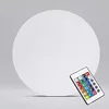 Image de Oviala Boule LED Rechargeable Multicolore Blanc Rond D 50 cm Polyéthylène Shine
