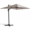 Image de Oviala Parasol déporté Rotatif 2x3m en Aluminium Taupe