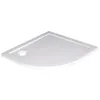 Image de ONDÉE Receveur de douche BULL Blanc 80x4cm Cercle résine polyester forte