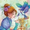 Image de Grafika La Fille aux Oiseaux F-33703