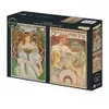 Image de Grafika 2 Puzzles - L'Art de Mucha : Rêverie, 1898 - Biscuits Lefèvre-Utile, 1896 F-33776