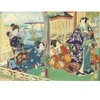 Image de Grafika Utagawa Kunichika - Le prince Genji en Visite dans une Demeure Donnant sur le Mont Fuji F-33783