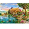 Image de Bluebird Puzzle Lakeside Cottage Puzzle-F-90008