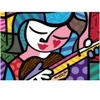 Image de Bluebird Puzzle Romero Britto - Girl with guitar Puzzle-F-90016