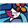 Image de Bluebird Puzzle Romero Britto - Girl with flower Puzzle-F-90019