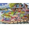 Image de Bluebird Puzzle Lake View Cabin Mountain Time Puzzle-F-90939