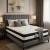 Image de SAMPUR Matelas Excelsior : Mémoire de Forme & Ressorts ensachés | Antidouleur Articulation | 30 cm d'épaisseur (180x200 cm)