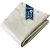 Image de TECPLAST Bâche Brise Vue Blanc Crème 2x3 m LP506BV - Garantie 5 ans - Brise vent occultant en PVC - Pare vue jardin