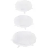 Image de CMP IBERICA KB5938 Lot de 3 couvercles flexibles en silicone Blanc standard