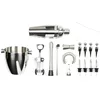 Image de COOK CONCEPT, KV7350, Set de 16 Accessoires pour Cocktails, idéal pour apéritifs et Boissons, en Acier Inoxydable, Design élégant, Dimensions 195 x 14 x 14 cm, Argent