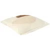 Image de HOME DECO FACTORY, TX0045 Coussin bouclette beige et taupe 40 x 40 cm - confort et élégance pour salon ou chambre à coucher, décoration intérieure idéale, entretien facile, style moderne