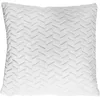 Image de HOME DECO FACTORY, TX0093 Coussin décoratif Chevron 40 x 40 cm, tissu intérieur doux et confortable, idéal pour fauteuils, canapés et lits, entretien facile, couleur : blanc, textile : polyester