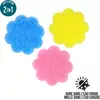 Image de Eponge magique JE CHERCHE UNE IDEE EPONGE SCRUB FLEUR X3 M24