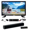 Image de Antarion Pack TV LED 22" 55cm Smart TV Camping 12V + Barre de Son Compacte
