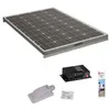 Image de Antarion Pack Panneau Solaire Monocristallin 140W + Kit de Pose Solaire avec Régulateur