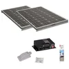 Image de Antarion Pack 2X Panneaux Solaires 140W + Kit de Pose Solaire avec Régulateur MPPT 20A