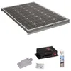 Image de Antarion Pack Panneau solaire 140W Camping Car + Régulateur de Charge pour Panneau solaire MPPT10A BLUETOOH