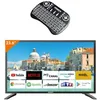 Image de ANTARION Pack TV LED 24" 60cm Téléviseur HD Connecté 12V + Clavier Ergonomique