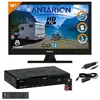 Image de ANTARION Pack TV LED 16" 40cm Téléviseur HD + Récepteur TNTSAT avec Carte valable 4ans