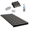 Image de Antarion Pack Black Booster 170W Seul Panneau Solaire Camping Car + Kit Régulateur de Charge