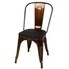Image de Urban Living Chaise Vintage Liv H84 cm - Doré et Noir