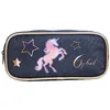 Image de Trousse scolaire rectangulaire Cybel Cheval Licorne Bleue Bagtrotter