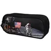 Image de Trousse scolaire 2 compartiments Nasa Astronaute Noire Bagtrotter