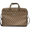 Image de Guess Sac unisexe Saffiano 4 g Hot Stamp Triangle Logo, marron