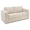 Image de Vente-unique - Canapé convertible 3 places Loreto - velours - beige