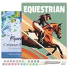 Image de Figured'Art Peinture par Numéro Adulte avec Cadre Affiche sportive Equitation - Activité Manuelle Kit de Loisir Créatif DIY Numéro d'Art Complet - 40x50cm toile tendue sur châssis