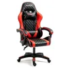 Image de AMSTRAD Ultimate-Red Fauteuil/Chaise de Bureau Gamer Coloris Rouge & Noire - Coussin Lombaire & appuie tête
